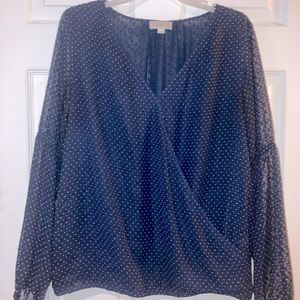 Loft V-Neck Layered Top